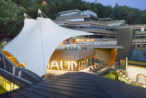 Spa-Außenbereich Palais Thermal, Bad Wildbad